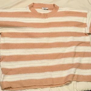 Cute, cozy, striped sweater. Size M/L